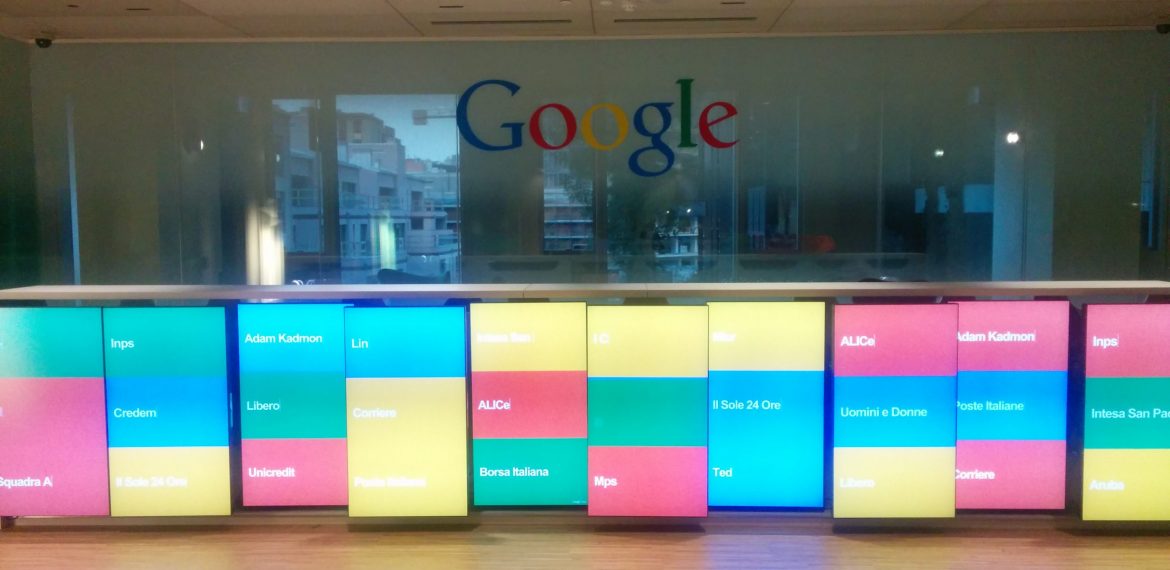 Google Reception Wall